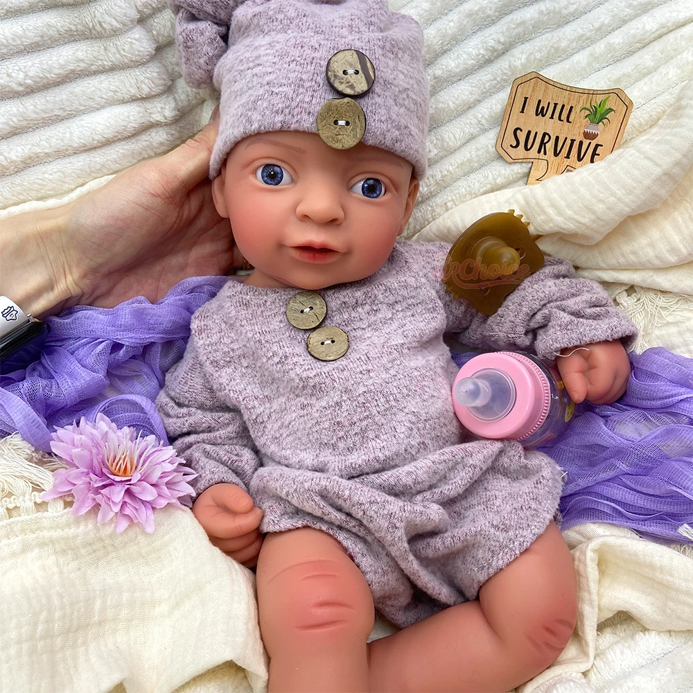Lifelike Handmade 17Inch Silicone Reborn Baby Girl Soft Artist’s Prop Exquisite Details Newborn Doll for Alzheimer’s Patients
Lifelike Handmade 17Inch Silicone Reborn Baby Girl Soft Artist’s Prop Exquisite Details Newborn Doll for Alzheimer’s Patients