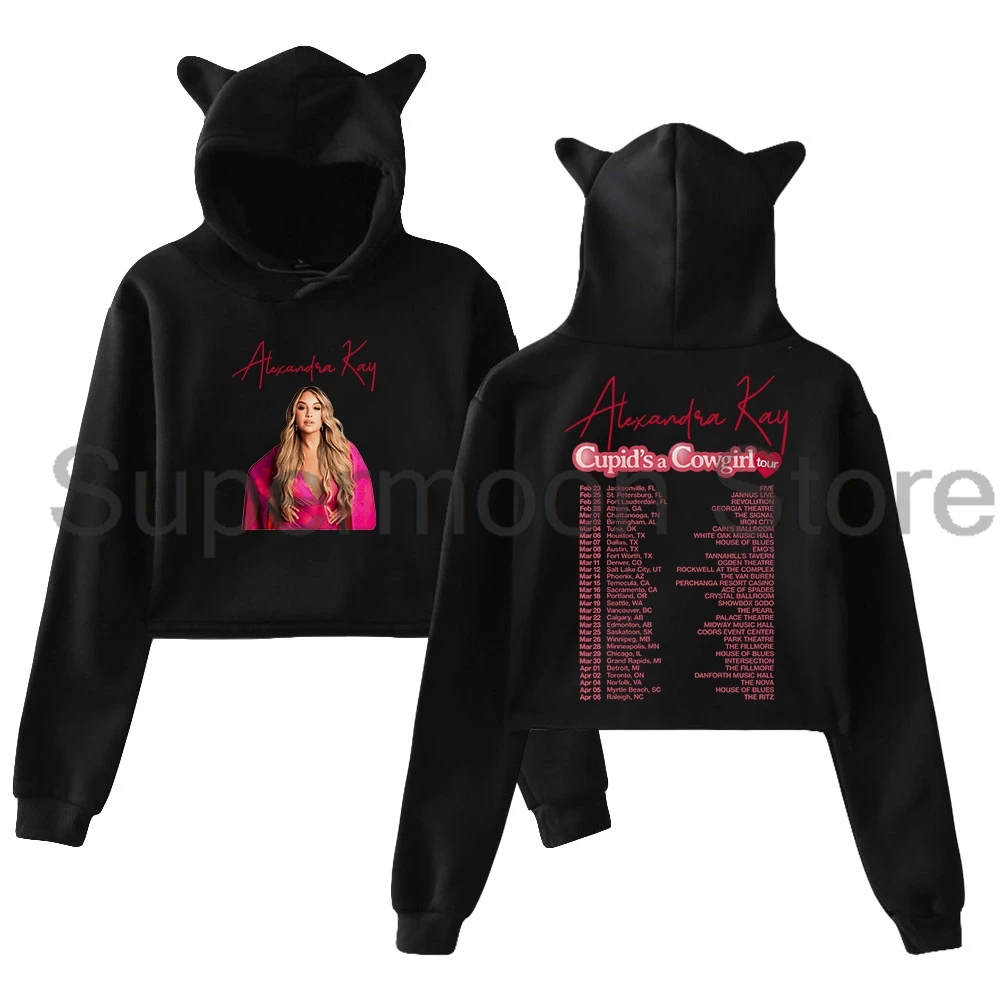 Alexandra Kay Cupid's a Cowgirl Tour 2025 Hoodie Cat Ears Hooded Sweatshirts Long Sleeve Crop Top Women's Clothes
Alexandra Kay Cupid's a Cowgirl Tour 2025 Hoodie Cat Ears Hooded Sweatshirts Long Sleeve Crop Top Women's Clothes