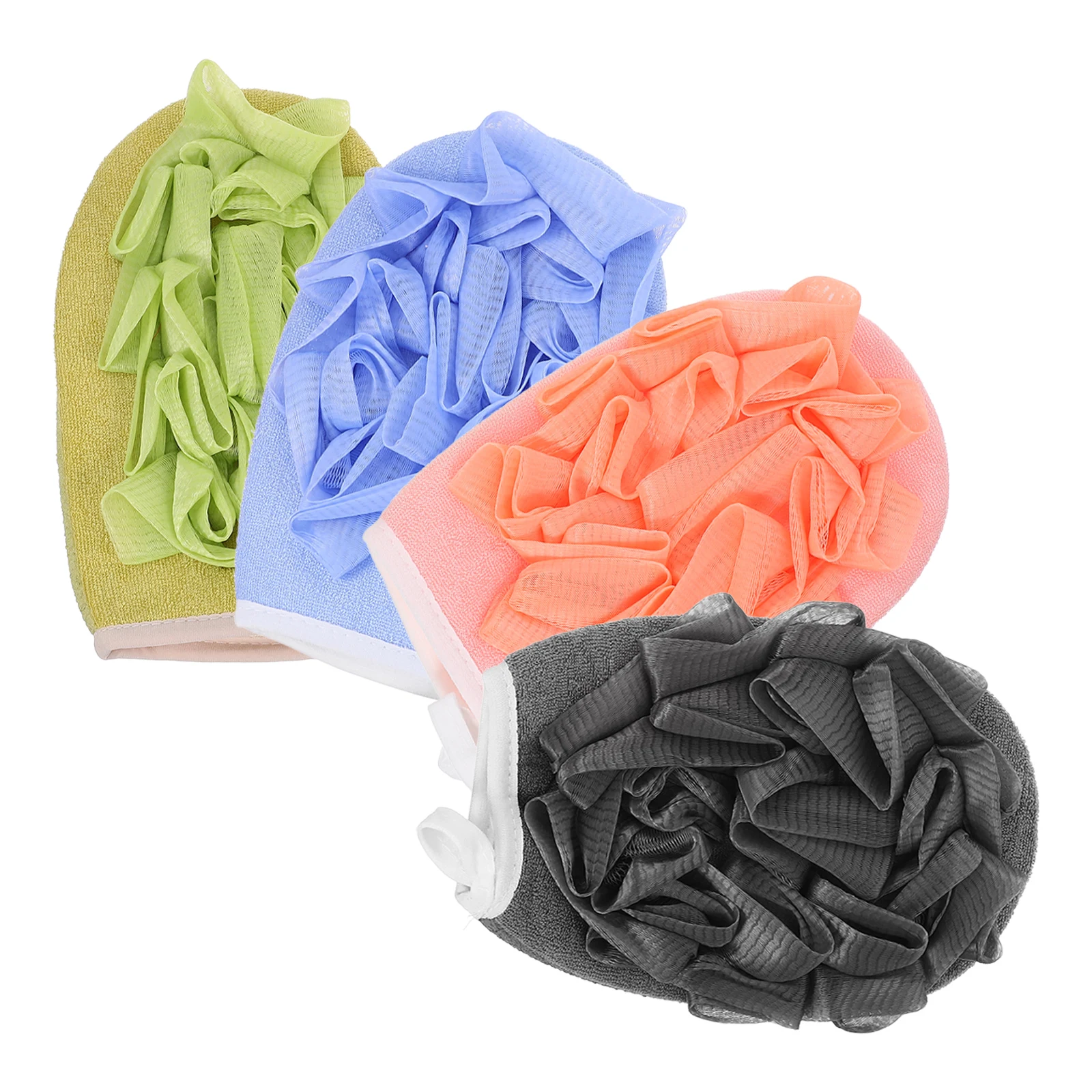 4 Pcs Bath Towel Ball Body Scrub Back Scrubber Bubble Maker Gloves PE Material Soft Thick Shower Partner Exfoliating Bathing
4 Pcs Bath Towel Ball Body Scrub Back Scrubber Bubble Maker Gloves PE Material Soft Thick Shower Partner Exfoliating Bathing