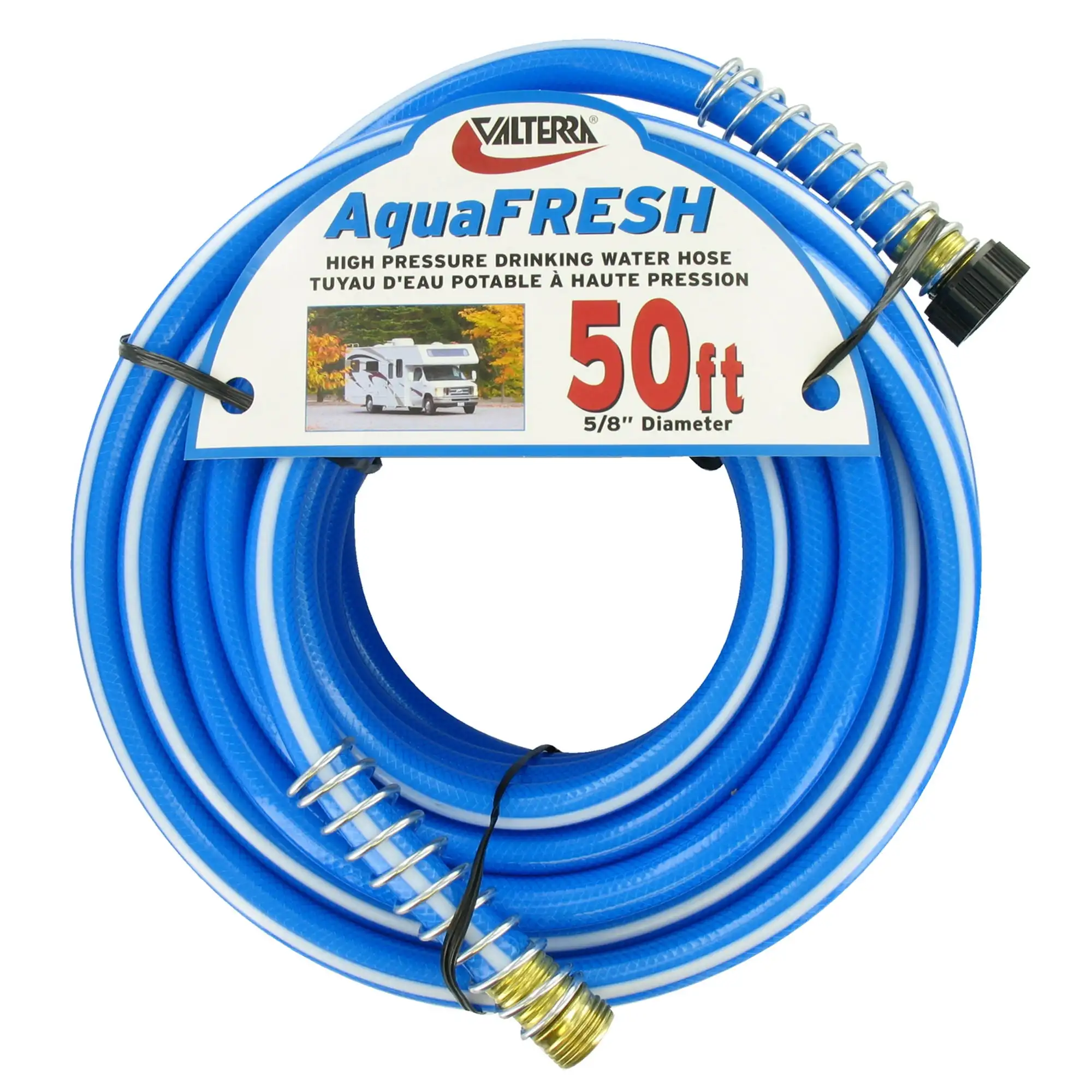 Valterra W01-9600 Шланг для питьевой воды высокого давления AquaFresh с навесом для шлангов — 5/8 x 50 дюймов, синий
Valterra W01-9600 Шланг для питьевой воды высокого давления AquaFresh с навесом для шлангов — 5/8 x 50 дюймов, синий