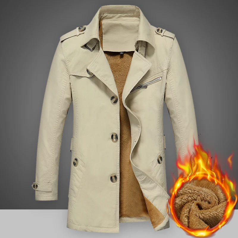 Men's Fleece Lined Thickened Casual Mid-Length Jacket Autumn Winter Fashion Streetwear Large Size Windbreaker Urban Youth Out...
Men's Fleece Lined Thickened Casual Mid-Length Jacket Autumn Winter Fashion Streetwear Large Size Windbreaker Urban Youth Out...