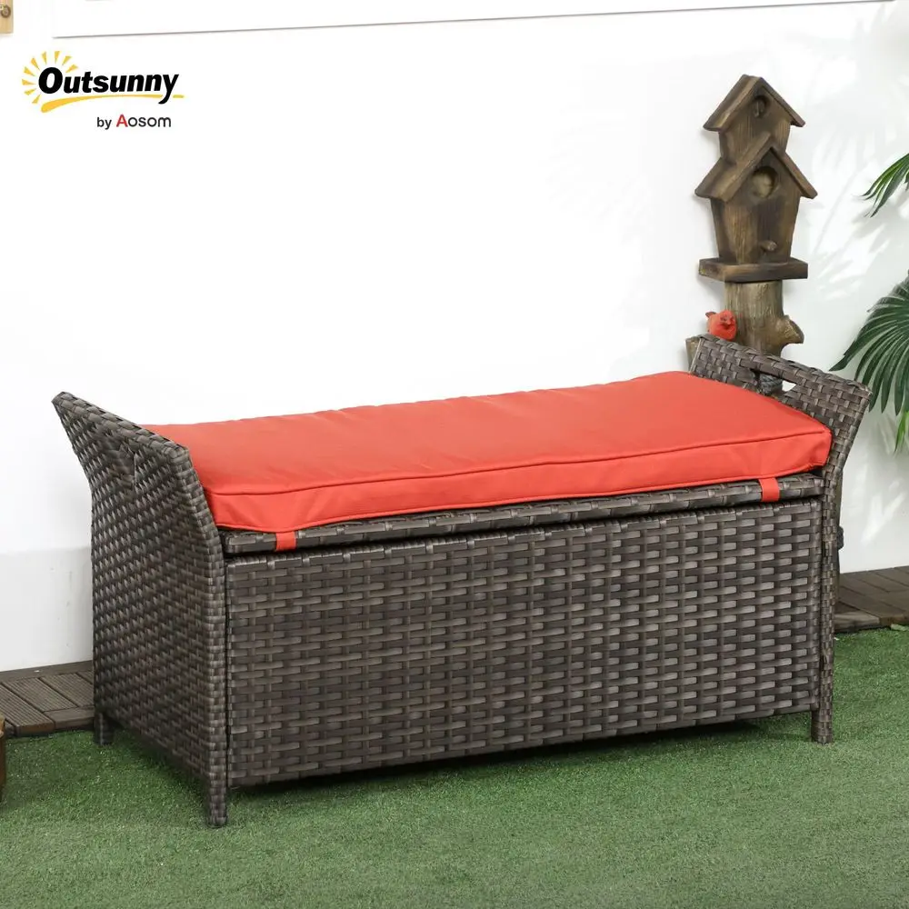 29 Gallon Patio Wicker Storage Bench, Outdoor PE Rattan Patio Furniture, 2in1 Large Capacity Rectangle Garden Storage Box with
29 Gallon Patio Wicker Storage Bench, Outdoor PE Rattan Patio Furniture, 2in1 Large Capacity Rectangle Garden Storage Box with