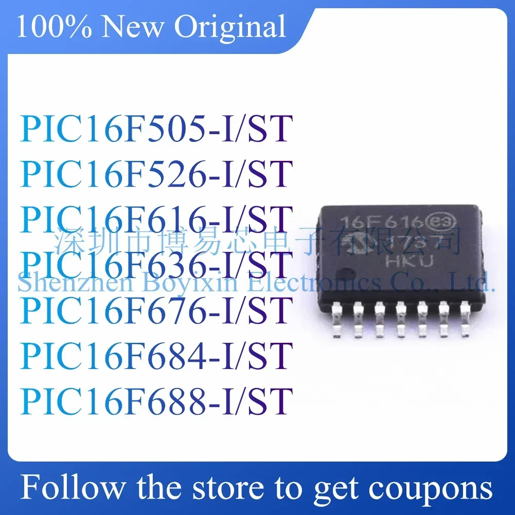 NEW PIC16F505 PIC16F526 PIC16F616 PIC16F636 PIC16F676 PIC16F684 PIC16F688-I/ST Original genuine
NEW PIC16F505 PIC16F526 PIC16F616 PIC16F636 PIC16F676 PIC16F684 PIC16F688-I/ST Original genuine