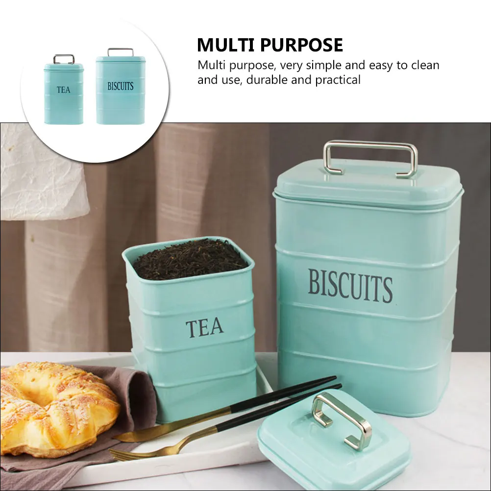 Storage Jar Jars Food Cans Candy Boxes Tea Tin Canister Pot Container with Lid Galvanized Iron Containers Moister- 
Storage Jar Jars Food Cans Candy Boxes Tea Tin Canister Pot Container with Lid Galvanized Iron Containers Moister-
