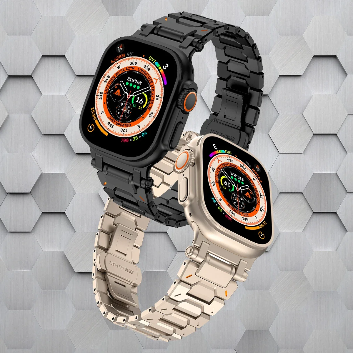 Роскошный ремешок из нержавеющей стали для Apple Watch Ultra 2 49 мм для браслетов IWatch Series 10 46 мм 9 8 7 6 5 3 SE 44 мм 45 мм 42 мм
Роскошный ремешок из нержавеющей стали для Apple Watch Ultra 2 49 мм для браслетов IWatch Series 10 46 мм 9 8 7 6 5 3 SE 44 мм 45 мм 42 мм
