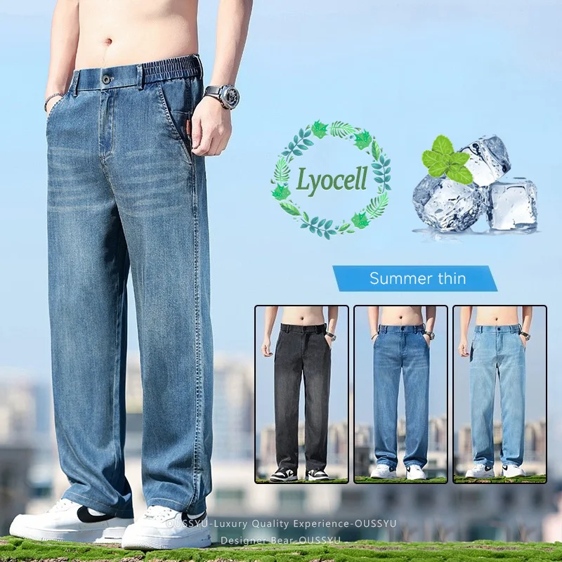 Luxury 2026 Summer Lyocell Straight Jeans Men Breathable Cool Casual Denim Pants Fashion Trendy Long Trousers Male Clothing
Luxury 2026 Summer Lyocell Straight Jeans Men Breathable Cool Casual Denim Pants Fashion Trendy Long Trousers Male Clothing