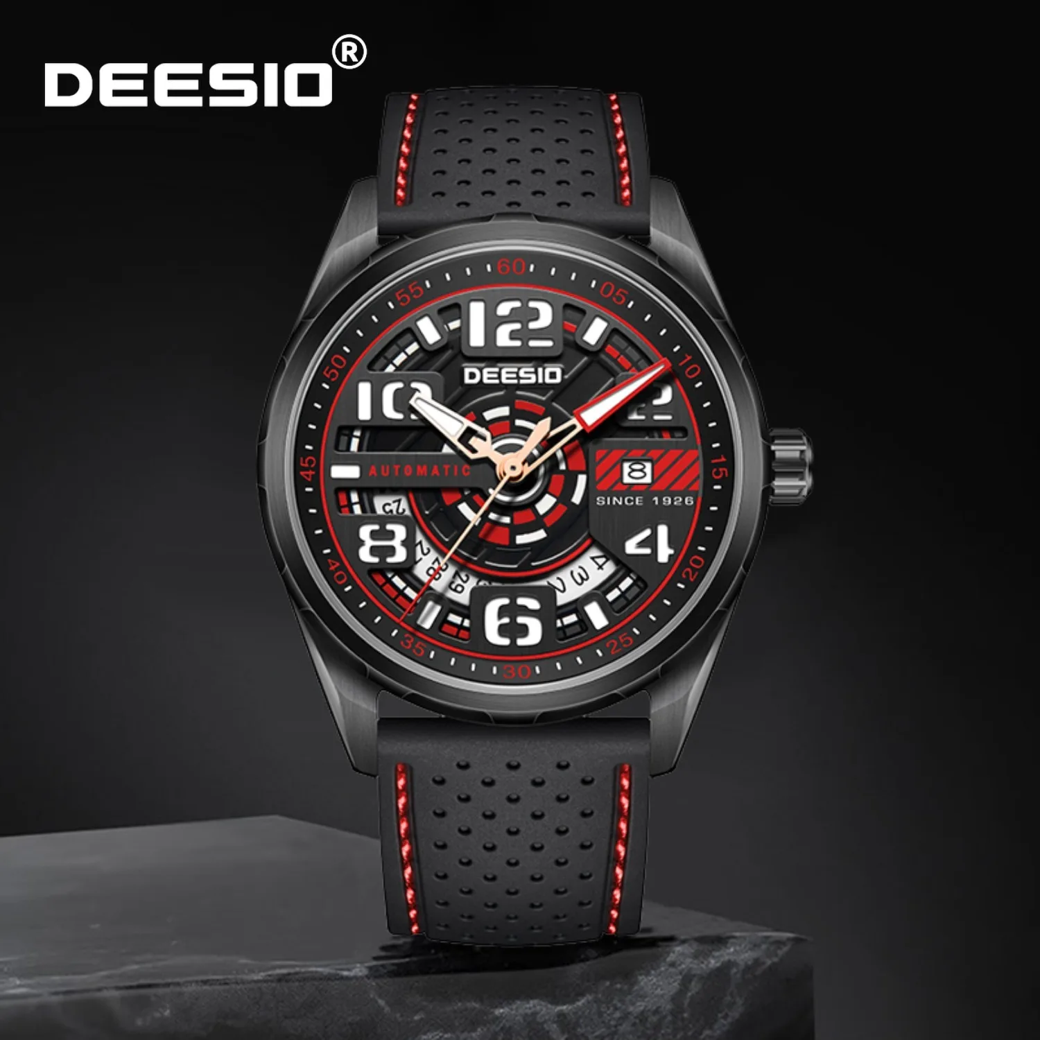 Deesio Automatic Mechanical Watch for Men Waterproof Luminous Calendar Stainless Steel Business Casual Mens Wristwatch Gifts
Deesio Automatic Mechanical Watch for Men Waterproof Luminous Calendar Stainless Steel Business Casual Mens Wristwatch Gifts