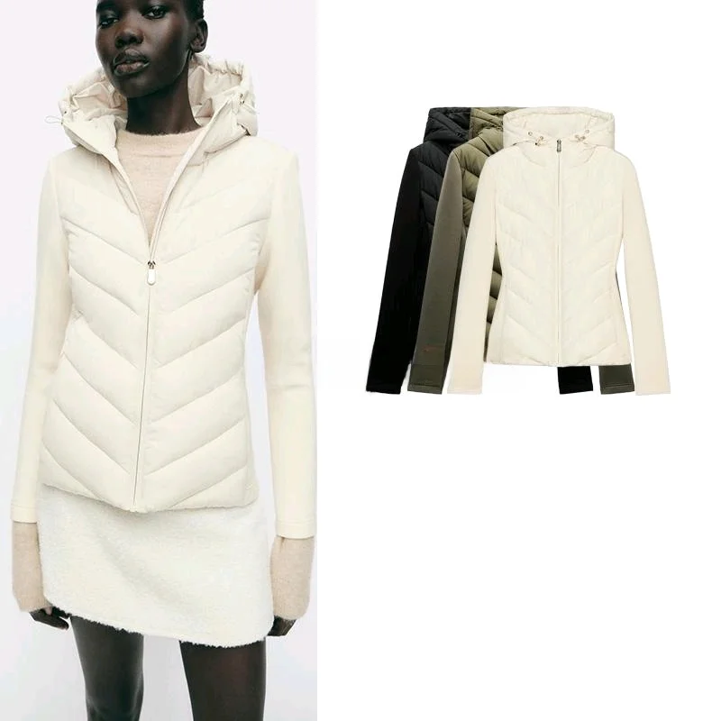 Spring New Arrival Women's Slim Fit Long Sve Hooded Patchwork Cotton Jaet ort Outerwear ZA 8073205 8073227
Spring New Arrival Women's Slim Fit Long Sve Hooded Patchwork Cotton Jaet ort Outerwear ZA 8073205 8073227