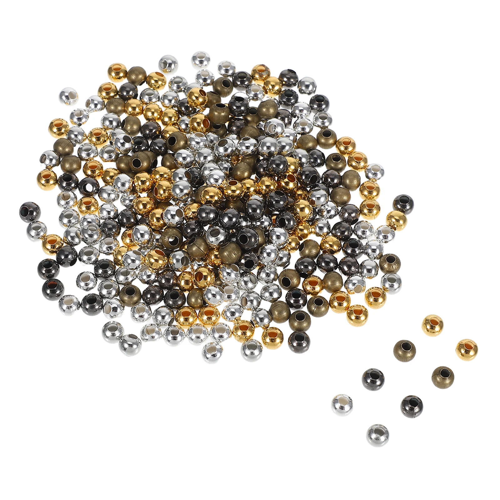 300 Pcs Round Beads Large Hole Hand Bead With Holes Diy Spacers for Bracelet Earrings Craft DIY Jewelry Making Accessories
300 Pcs Round Beads Large Hole Hand Bead With Holes Diy Spacers for Bracelet Earrings Craft DIY Jewelry Making Accessories