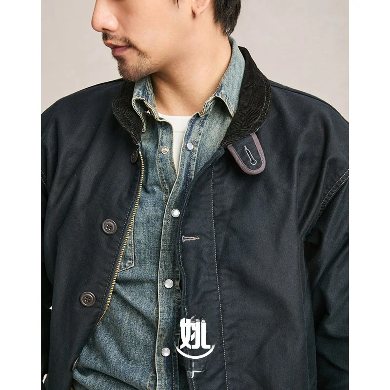 Retro British Style Corduroy Jacket Men's Workwear Stand Collar Utility Board Coat Spring Autumn Wear Resistant Loose Fit Pur...
Retro British Style Corduroy Jacket Men's Workwear Stand Collar Utility Board Coat Spring Autumn Wear Resistant Loose Fit Pur...
