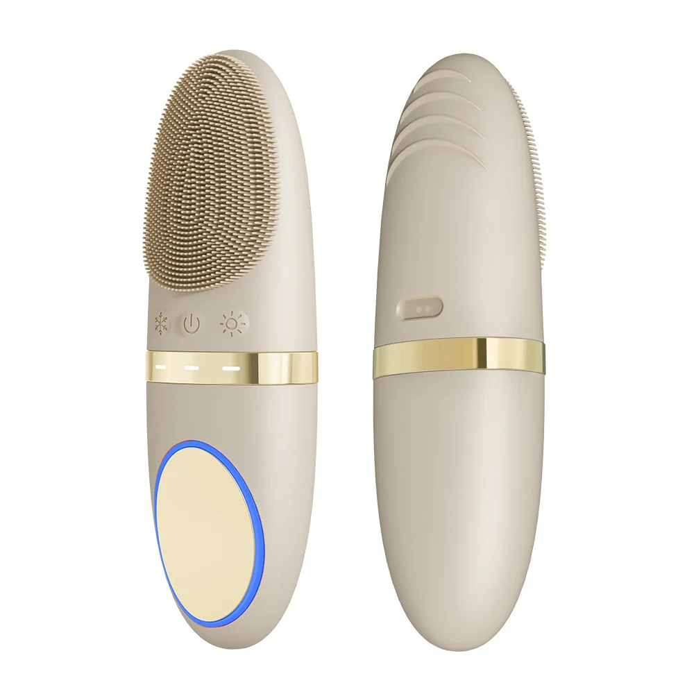 Skin Care Heat Cold Face Cleansing Machine Sebum Removal Pore Deep Clean Silicone Electric Facial Vibration Cleanser Brush
Skin Care Heat Cold Face Cleansing Machine Sebum Removal Pore Deep Clean Silicone Electric Facial Vibration Cleanser Brush