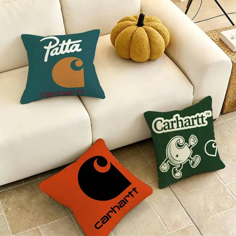 Carhartt Logo L-Leather Square Double-Sided printed Pillow Case Bedroom Bedside Pillow Sofa Cushion Cover Gift
Carhartt Logo L-Leather Square Double-Sided printed Pillow Case Bedroom Bedside Pillow Sofa Cushion Cover Gift