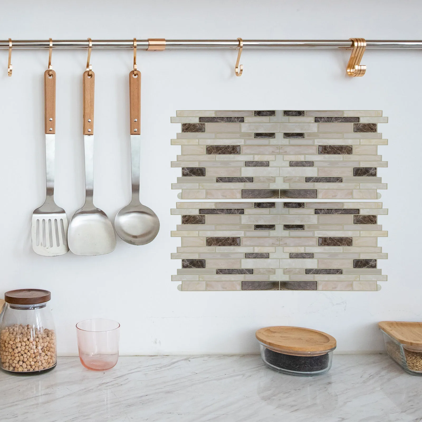 10Pcs Marble Effect Waterproof Wall Stickers 30.5x30.5cm Self-Adhesive PVC Tile Decals for Kitchen Bathroom Oil-Proof
10Pcs Marble Effect Waterproof Wall Stickers 30.5x30.5cm Self-Adhesive PVC Tile Decals for Kitchen Bathroom Oil-Proof