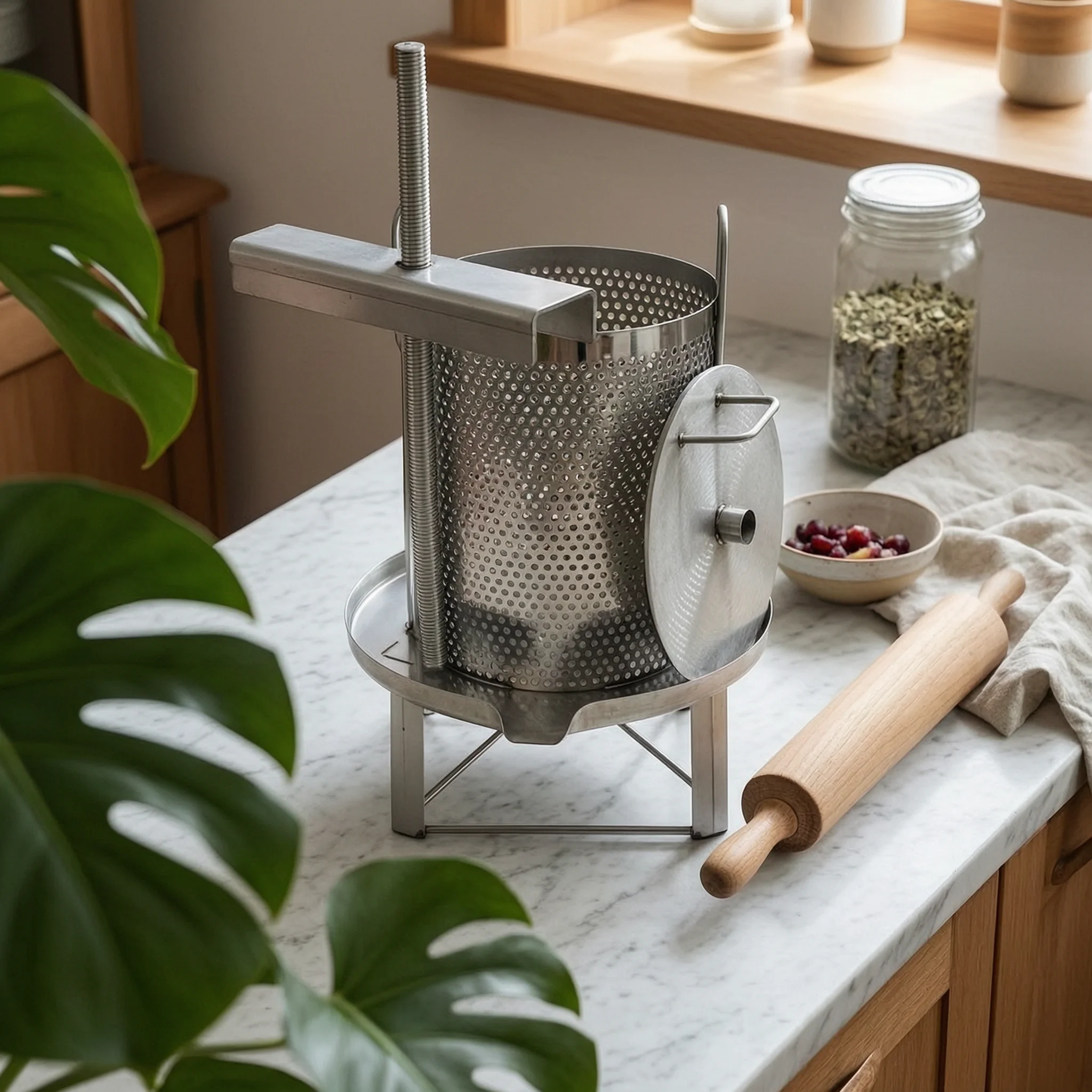 Stainless Steel Honey Press Tabletop Manual Honey Press Extractor Compact Machine Sturdy for Beekeepers, Home, Kitchen
Stainless Steel Honey Press Tabletop Manual Honey Press Extractor Compact Machine Sturdy for Beekeepers, Home, Kitchen