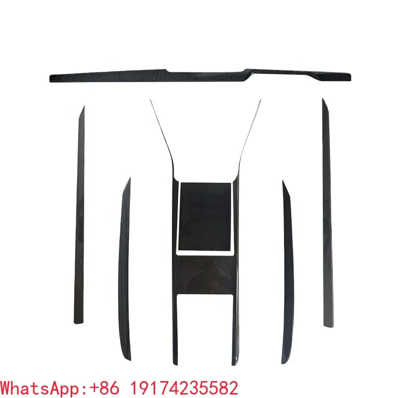 7pcs Real Dry Carbon Fiber Interior Trims Center Console Dash Cover Door Panels for Tesla Model X 2023
7pcs Real Dry Carbon Fiber Interior Trims Center Console Dash Cover Door Panels for Tesla Model X 2023