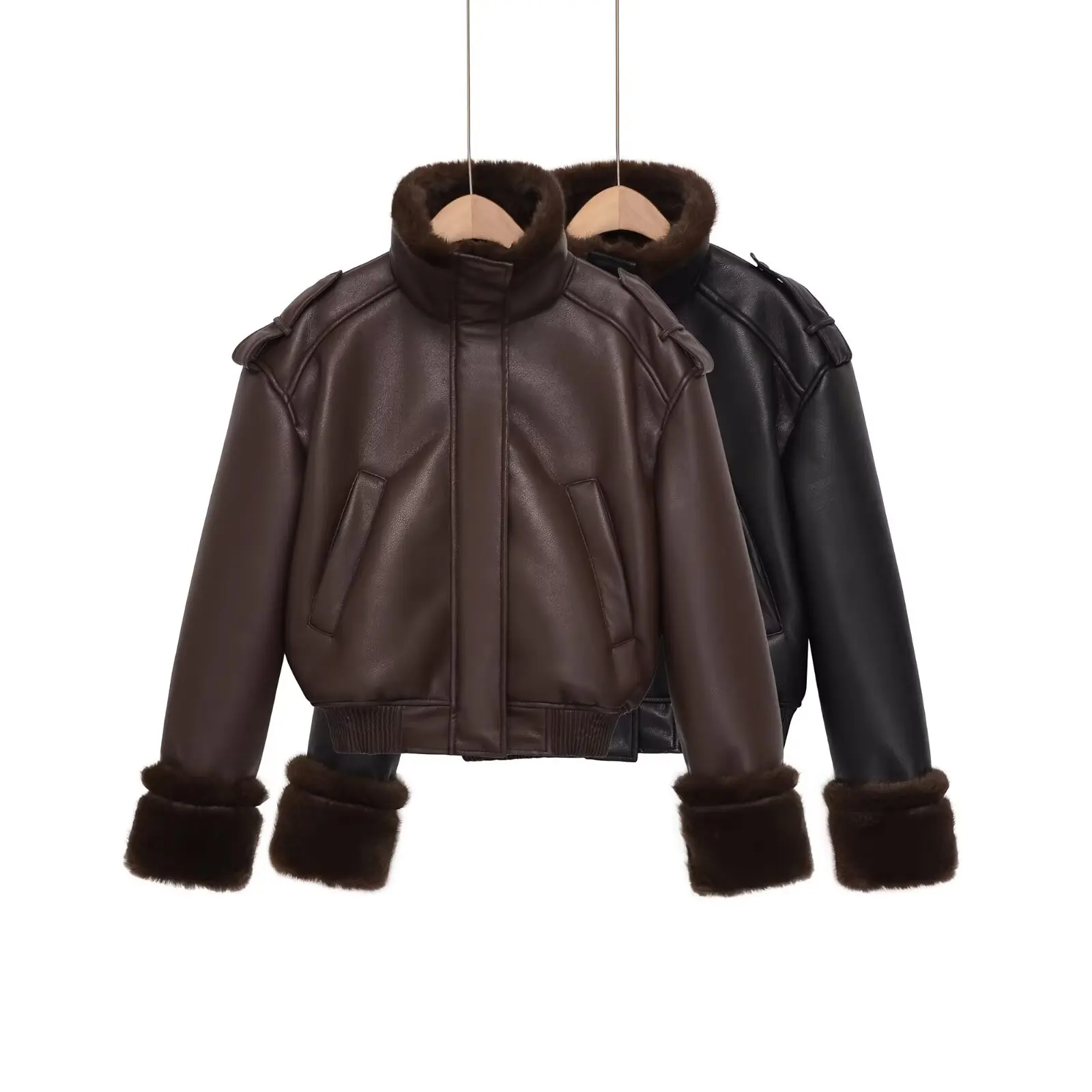 Slimming American Hot Girl Loose PU Leather Jacket High Collar Long Sleeve Short Waist Cinched Winter Fashionable Streetwear
Slimming American Hot Girl Loose PU Leather Jacket High Collar Long Sleeve Short Waist Cinched Winter Fashionable Streetwear