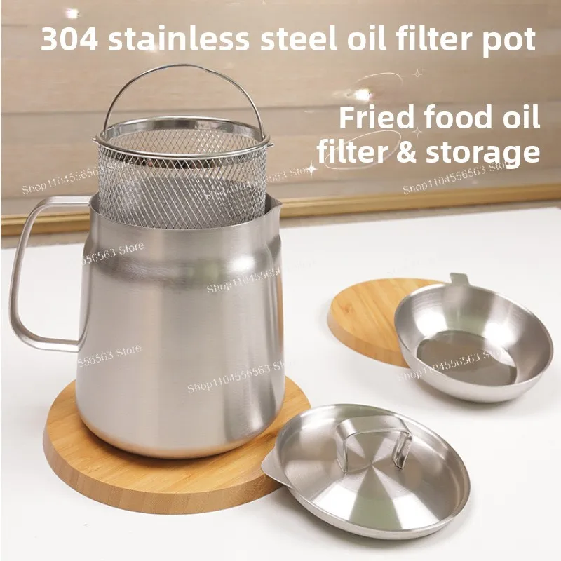 Кастрюля с масляным фильтром из нержавеющей стали 304 — кухонное сито для жира с крышкой для жарки и хранения вещей
Кастрюля с масляным фильтром из нержавеющей стали 304 — кухонное сито для жира с крышкой для жарки и хранения вещей