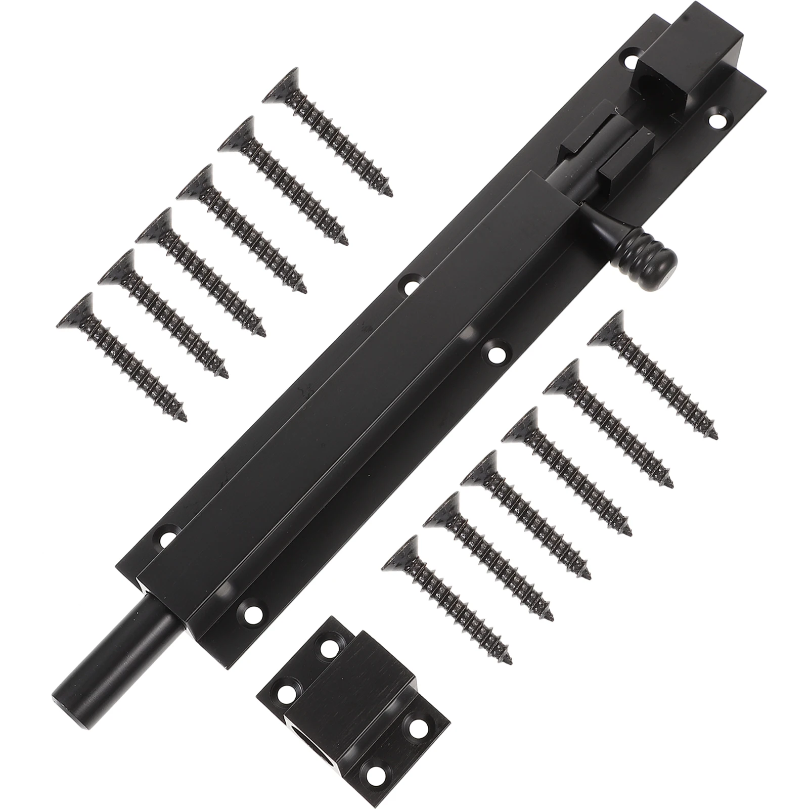 Aluminum 8 Inch Black Door Latch Bolt Sliding Lock Barrel Heavy Duty Anti Rust Kitchen Toilet Safe Install Easy Use Hardware
Aluminum 8 Inch Black Door Latch Bolt Sliding Lock Barrel Heavy Duty Anti Rust Kitchen Toilet Safe Install Easy Use Hardware