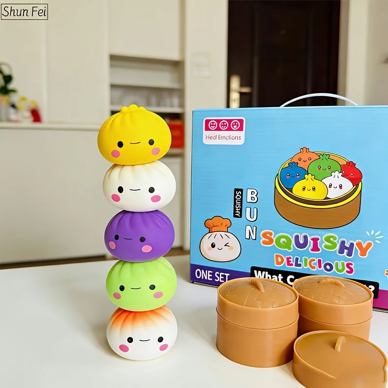 3Pcs Steamed Bun Squishy Toy Set Steamer Dumpling Soft Stress Relief Fidget Sensory Toys for Kids Party Favors Gifts
3Pcs Steamed Bun Squishy Toy Set Steamer Dumpling Soft Stress Relief Fidget Sensory Toys for Kids Party Favors Gifts