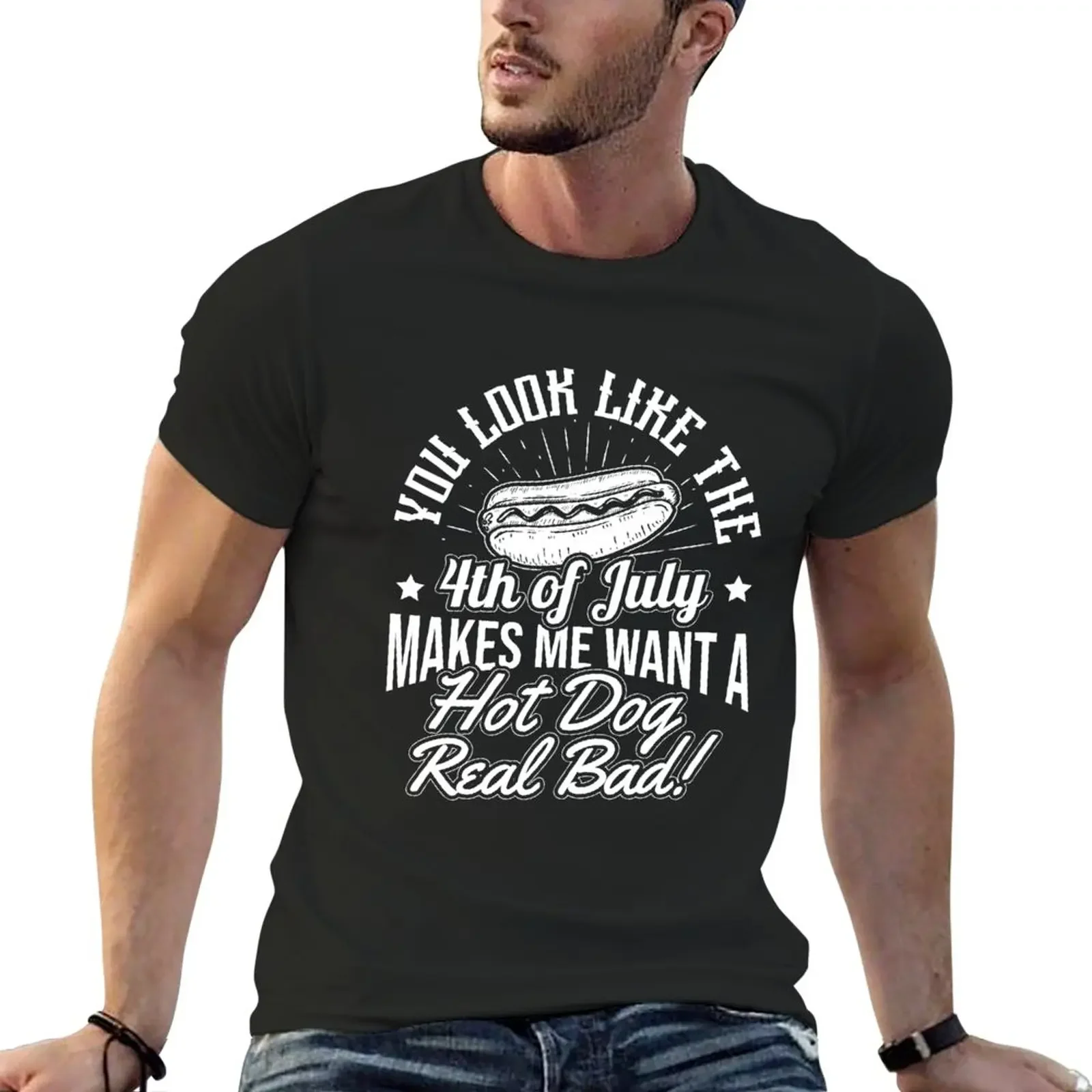 New You Look Like the Fourth of July Hot Dog T-Shirt oversized t shirt cute tops graphics t shirt mens cotton t shirts
New You Look Like the Fourth of July Hot Dog T-Shirt oversized t shirt cute tops graphics t shirt mens cotton t shirts