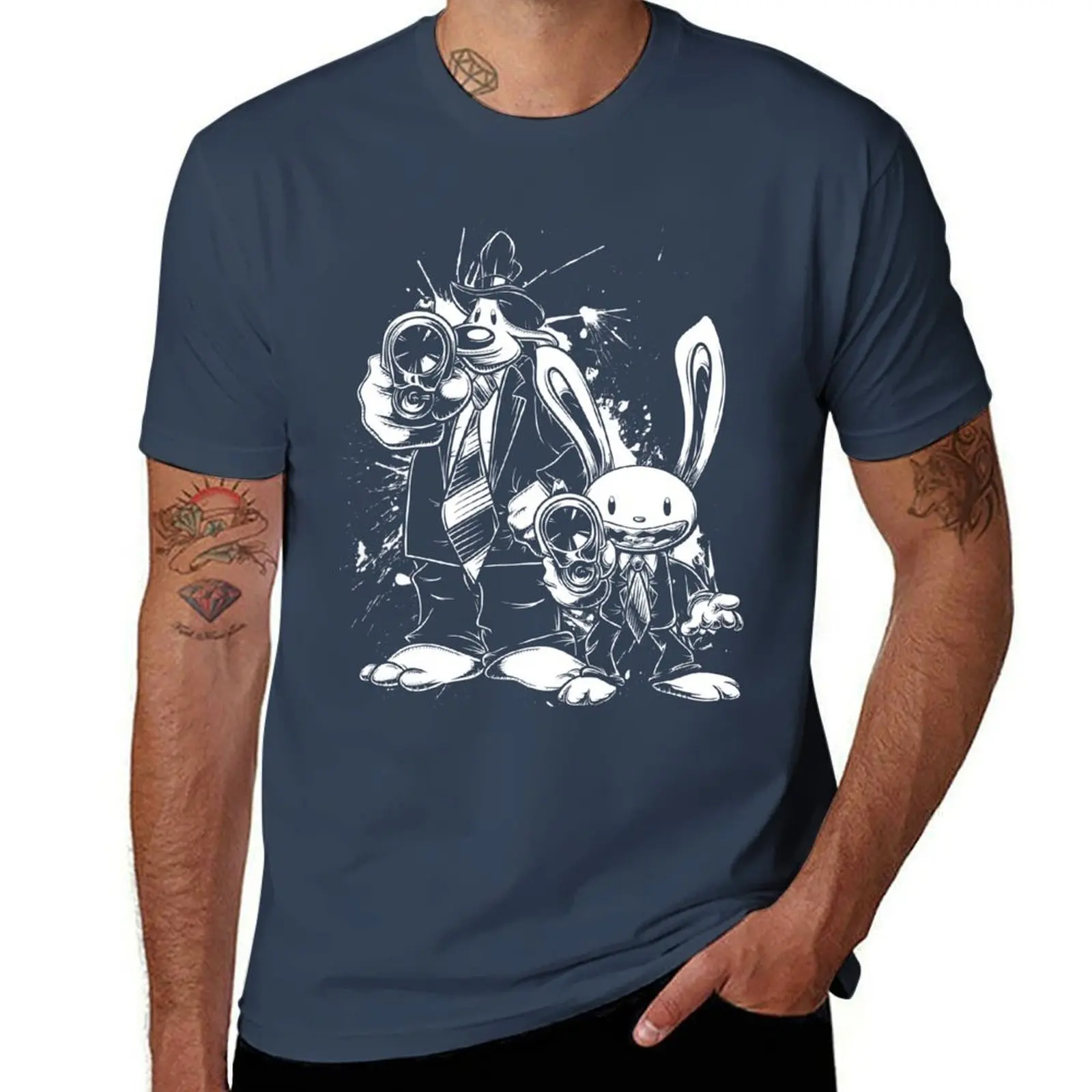 Sam & Max X Pulp Fiction (white) T-Shirt cotton t shirts man 100% graphic t shirts for man T-Shirt
Sam & Max X Pulp Fiction (white) T-Shirt cotton t shirts man 100% graphic t shirts for man T-Shirt