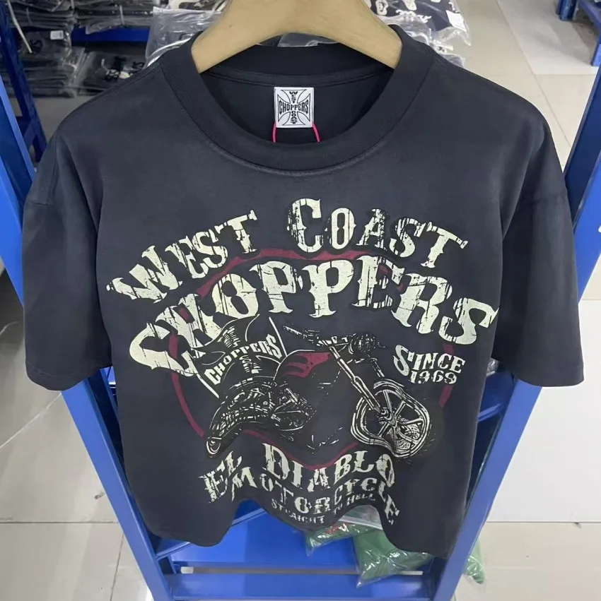 Футболка унисекс 26SS Black Washed West Coast Choppers в американском винтажном стиле с мотоциклетным принтом, хлопковая, с коротким рукавом
Футболка унисекс 26SS Black Washed West Coast Choppers в американском винтажном стиле с мотоциклетным принтом, хлопковая, с коротким рукавом