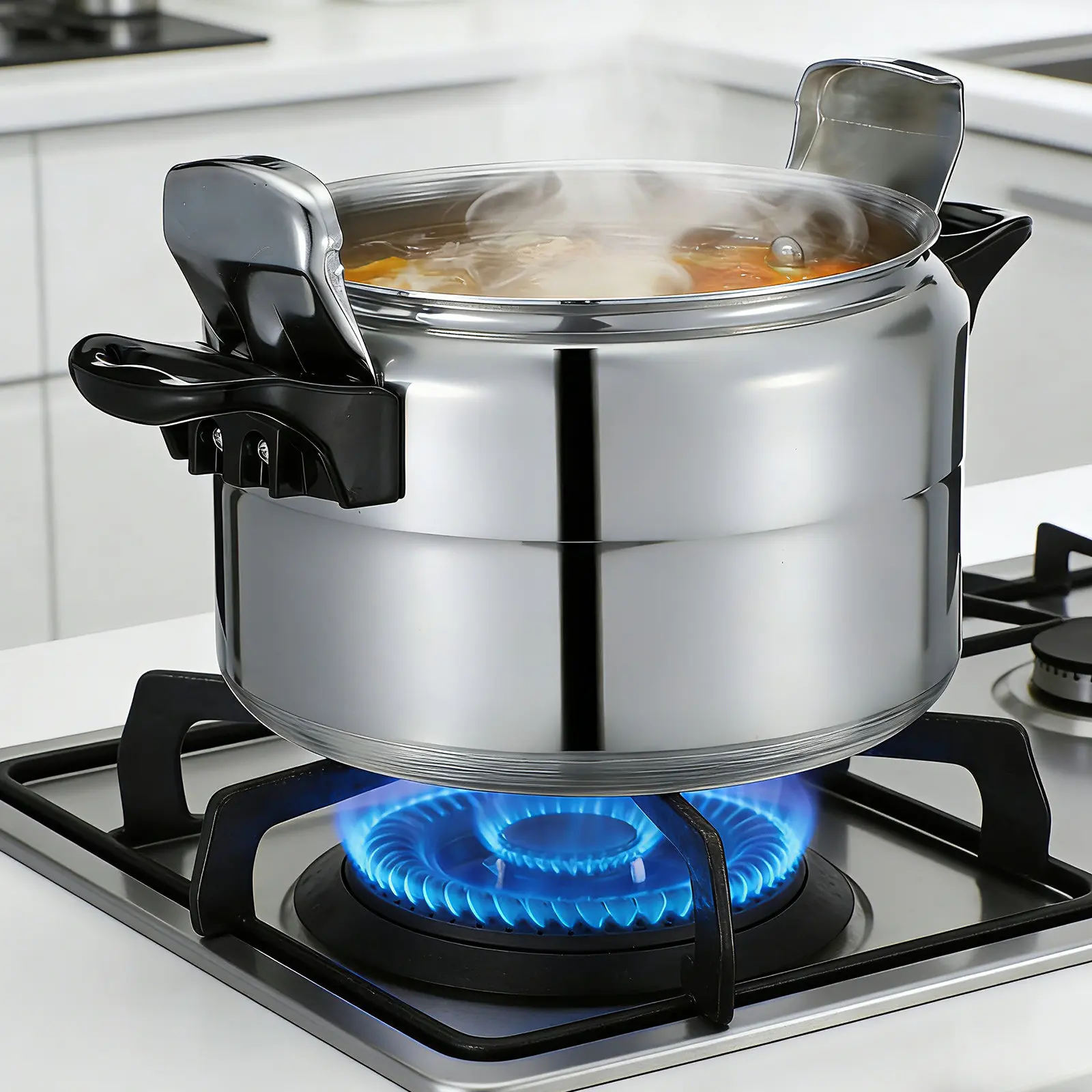 High Pressure Cooker Aluminum Pressure Canner 9L Heavy Duty Cooking Pot with Lid Multi-use Stew Soup Pot for Stovetop Stockpot
High Pressure Cooker Aluminum Pressure Canner 9L Heavy Duty Cooking Pot with Lid Multi-use Stew Soup Pot for Stovetop Stockpot
