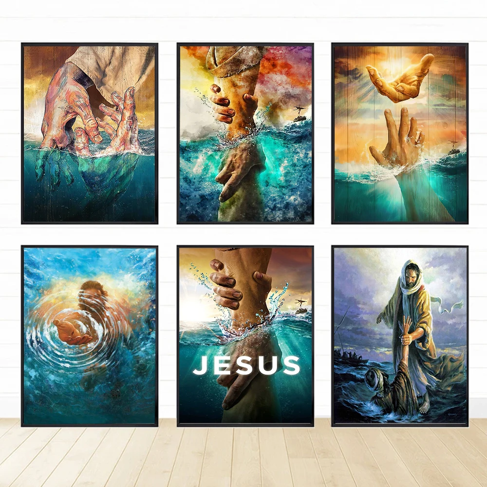Vintage Jesus Christ The Hand of God Poster Prints For Living Room Home Decor Religious Christian Canvas Painting Wall Art Gift
Vintage Jesus Christ The Hand of God Poster Prints For Living Room Home Decor Religious Christian Canvas Painting Wall Art Gift