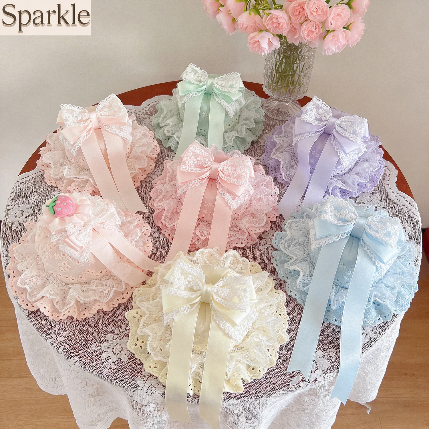 Vintage Lace Bow Lolita Hair Clip | Multi-Color Ruffle Hair Accessory for Sweet Lolita & Tea Party Multi-Color Lolita Headpiece
Vintage Lace Bow Lolita Hair Clip | Multi-Color Ruffle Hair Accessory for Sweet Lolita & Tea Party Multi-Color Lolita Headpiece