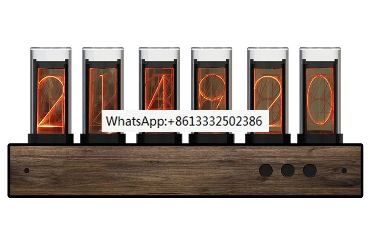 Glow Tube Clock LED Wood Table Digital Watch Clocks Vintage Luxury Modern RGB Creative Electronic Desktop Clock Gift Ideas
Glow Tube Clock LED Wood Table Digital Watch Clocks Vintage Luxury Modern RGB Creative Electronic Desktop Clock Gift Ideas