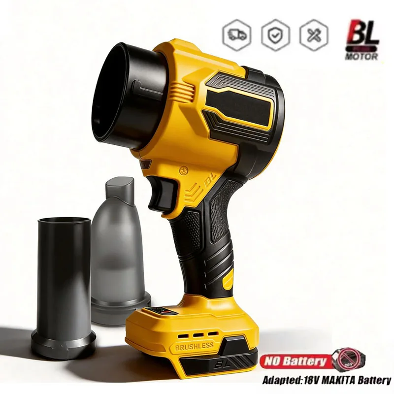 Brushless Electric Air Blower Leaf Trubon Fan Handheld Super Strong Wind Jet Blower for Makita 18V Battery
Brushless Electric Air Blower Leaf Trubon Fan Handheld Super Strong Wind Jet Blower for Makita 18V Battery