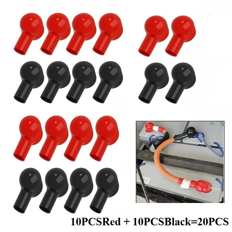 20PCS Battery Terminal Covers Silicone Insulating Protector Cable Lug Caps Waterproof Elbow Sleeves for Car Marine Motorcycle
20PCS Battery Terminal Covers Silicone Insulating Protector Cable Lug Caps Waterproof Elbow Sleeves for Car Marine Motorcycle