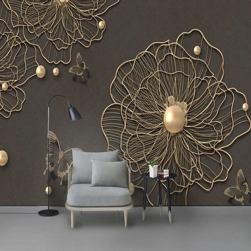 MU9110 Modern 3d beautiful metal ironwork flower pearl and butterfly background wall
MU9110 Modern 3d beautiful metal ironwork flower pearl and butterfly background wall