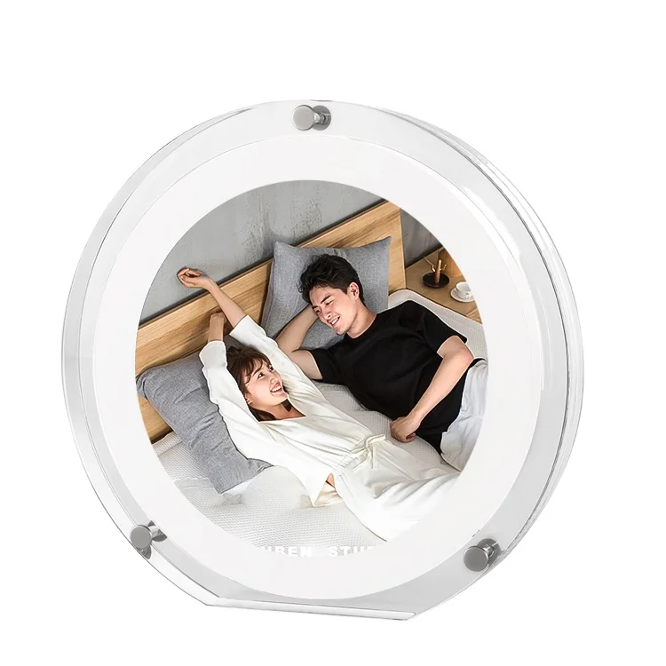 Circular Picture Frame 1080*1080 5 Inch Acrylic Battery Type C Digital Photo Frame for Playing Video
Circular Picture Frame 1080*1080 5 Inch Acrylic Battery Type C Digital Photo Frame for Playing Video