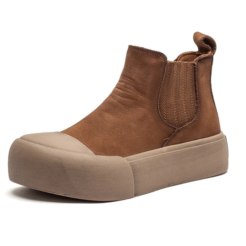 6cm Cow Suede Genuine Leather Women Ankle Booties Shoes Chelsea Elthnic Rubber Platform Wedge Spring Loafer Autumn Flats Comfy
6cm Cow Suede Genuine Leather Women Ankle Booties Shoes Chelsea Elthnic Rubber Platform Wedge Spring Loafer Autumn Flats Comfy