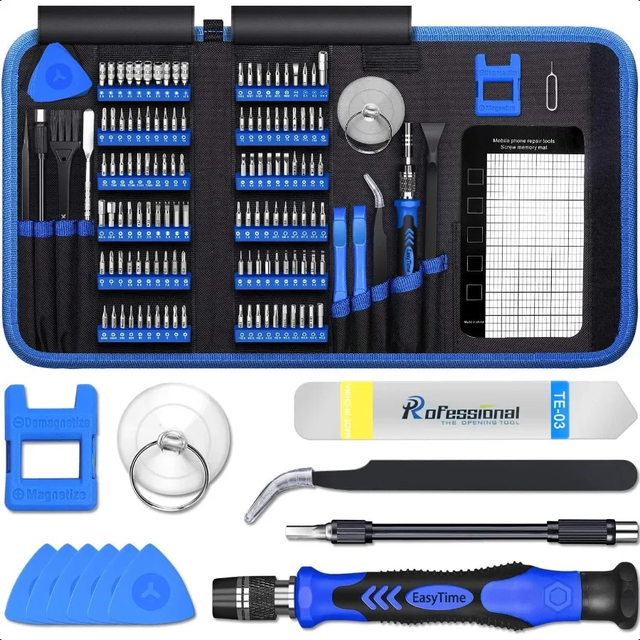 140 in 1 Precision Screwdriver Set Profional Computer Laptop Repair Tool Kit Cell Phone Repair Tool Kit Compatible for iPhone T
140 in 1 Precision Screwdriver Set Profional Computer Laptop Repair Tool Kit Cell Phone Repair Tool Kit Compatible for iPhone T