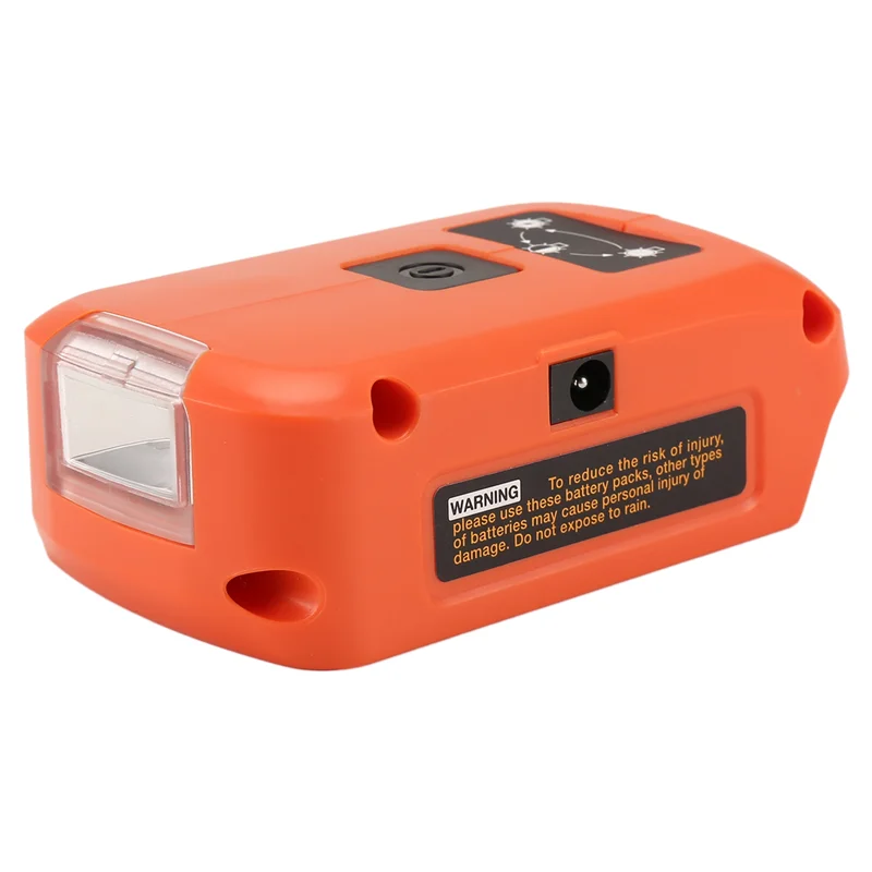 ABRW-Battery Adapter For V20 Battery USB Charger, LED Work Light With Dual USB Charger And 12V Port
ABRW-Battery Adapter For V20 Battery USB Charger, LED Work Light With Dual USB Charger And 12V Port