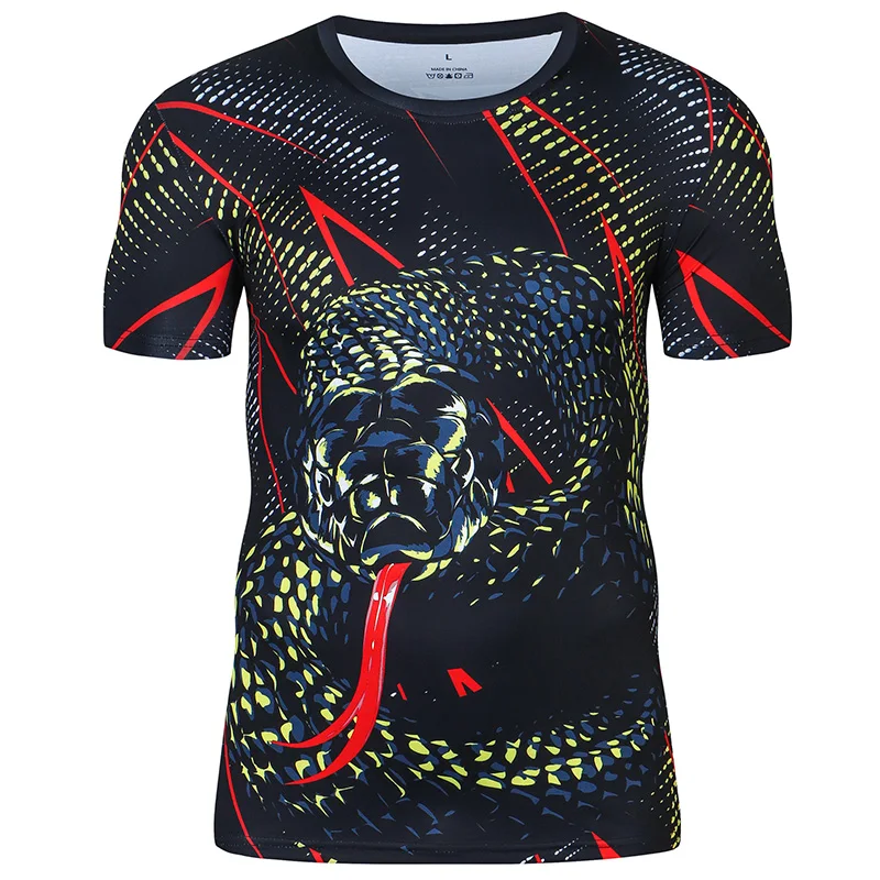 Quick Dry Compression Tee Patterned Compression Shirt Durable and Stretchy For Training
Quick Dry Compression Tee Patterned Compression Shirt Durable and Stretchy For Training