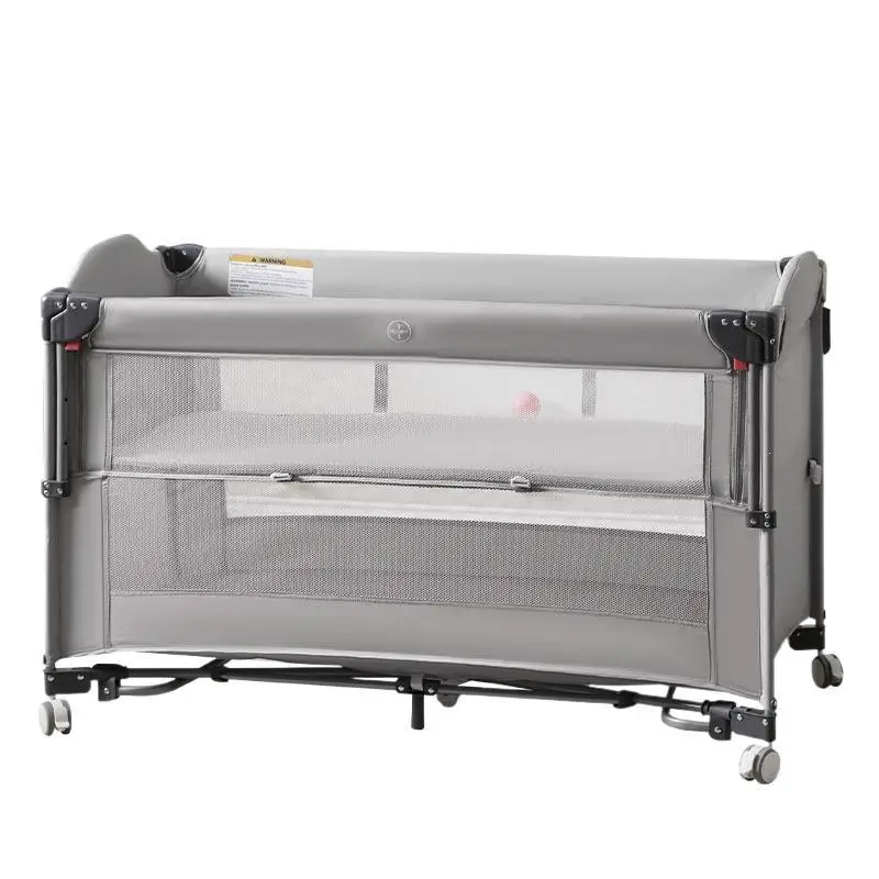 Cross-border crib Foldable splicing queen bed Movable fence crib Portable newborn baby diaper table
Cross-border crib Foldable splicing queen bed Movable fence crib Portable newborn baby diaper table