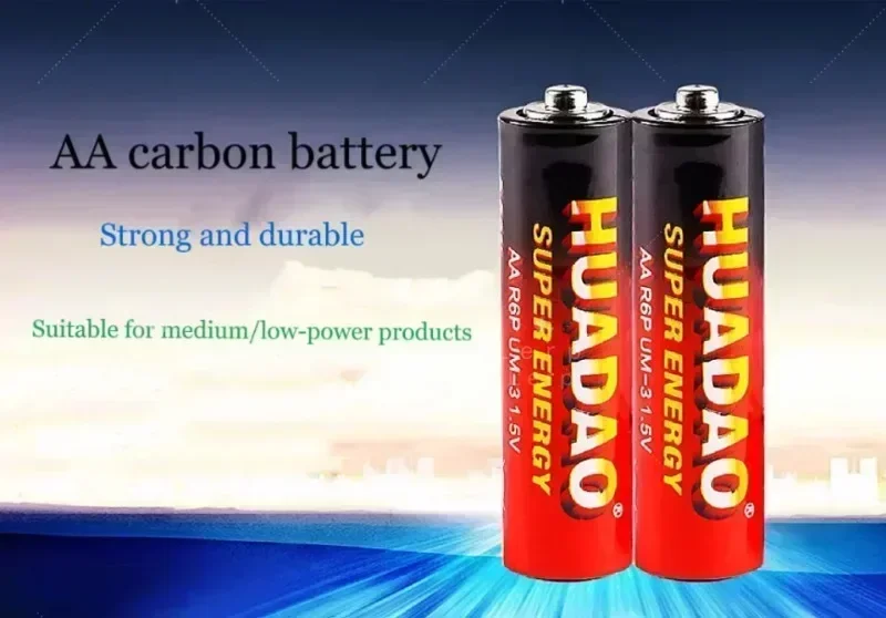 AA 1.5V Disposable Alkaline Dry Battery - Ideal for LED Lights, Toys, Wireless Mice and Keyboards
AA 1.5V Disposable Alkaline Dry Battery - Ideal for LED Lights, Toys, Wireless Mice and Keyboards