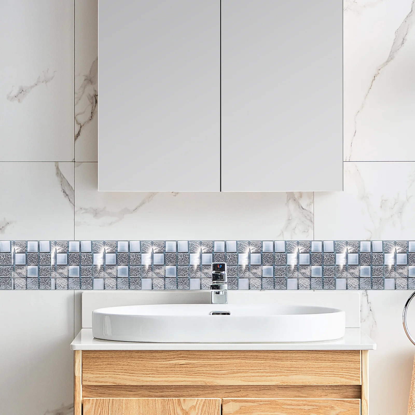 10pcs Tile Stickers Peel Stick Removable Pvc Mosaic Wall Floor Decal For Kitchen Bathroom Home Decor
10pcs Tile Stickers Peel Stick Removable Pvc Mosaic Wall Floor Decal For Kitchen Bathroom Home Decor