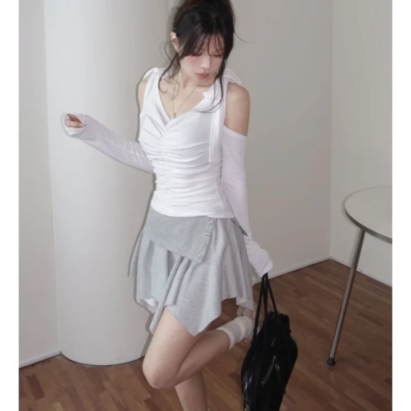 Korean Style Casual Short Skirt Women's Pleated Midi Skirt Slimming Half-length Bigger Flip Design Street Style Fashion
Korean Style Casual Short Skirt Women's Pleated Midi Skirt Slimming Half-length Bigger Flip Design Street Style Fashion