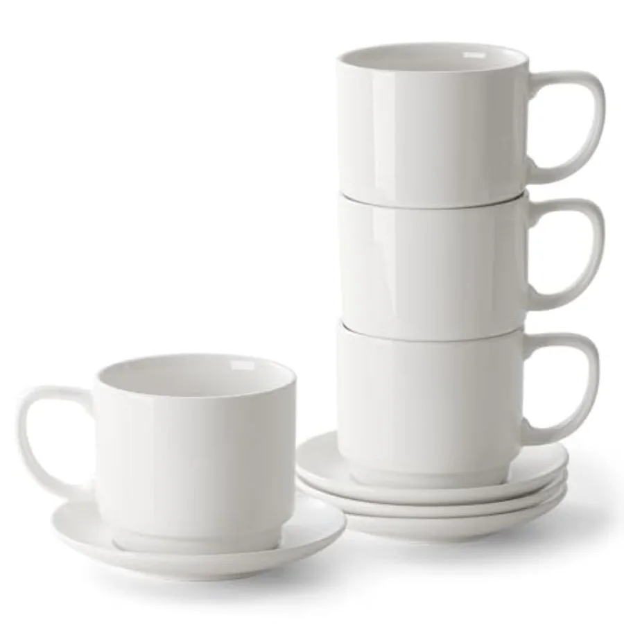 12 Coffee Mugs Cappuccino Cup and Saucer Set of Ceramic Coffee Cups for Latte/Tea/Milk Tea Cups for Use in Office Home and Cafe
12 Coffee Mugs Cappuccino Cup and Saucer Set of Ceramic Coffee Cups for Latte/Tea/Milk Tea Cups for Use in Office Home and Cafe