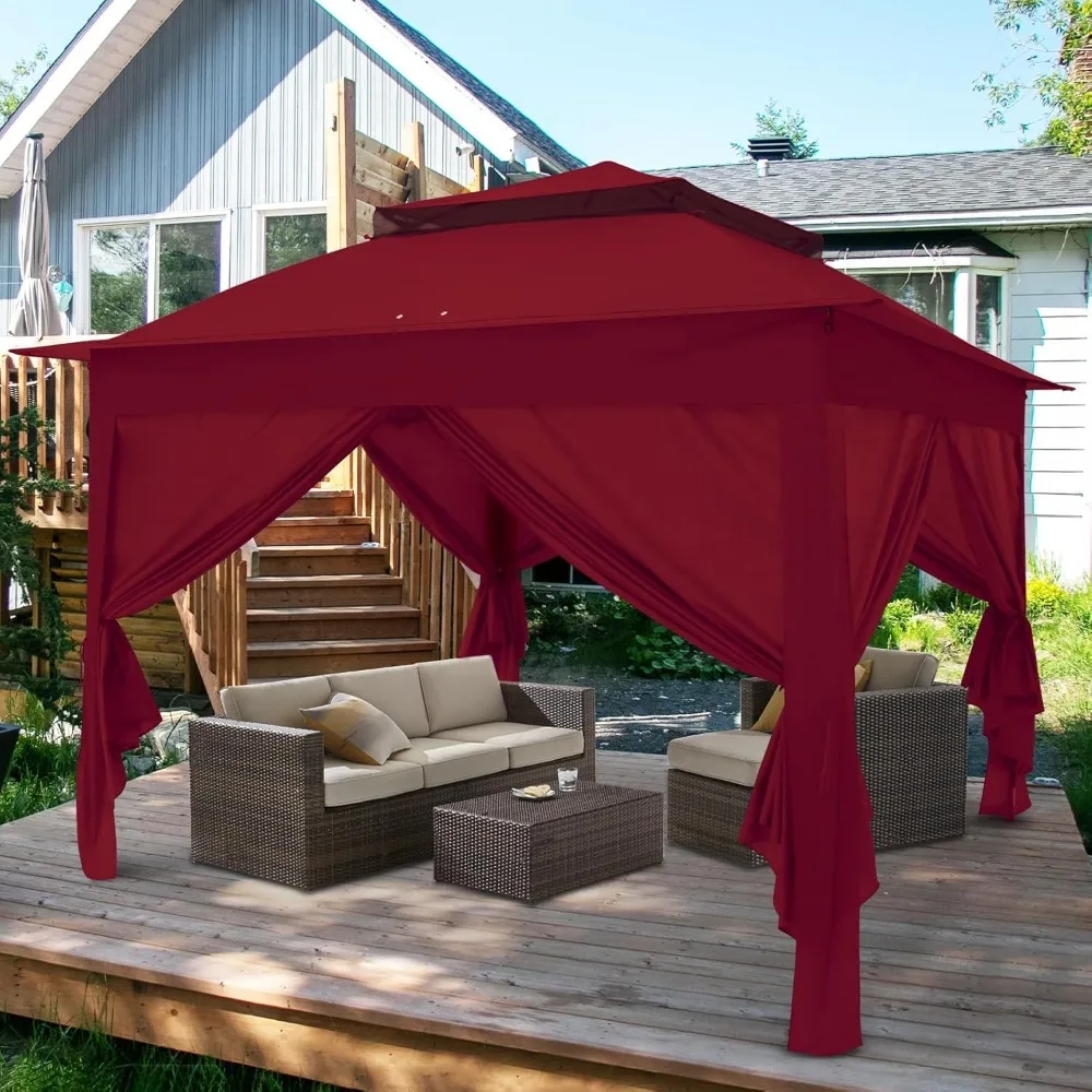 11x11 Pop-up Instant Gazebo Tent with 4 Sidewalls Outdoor Canopy Shelter with Carry Bag,Gazebo Tent
11x11 Pop-up Instant Gazebo Tent with 4 Sidewalls Outdoor Canopy Shelter with Carry Bag,Gazebo Tent