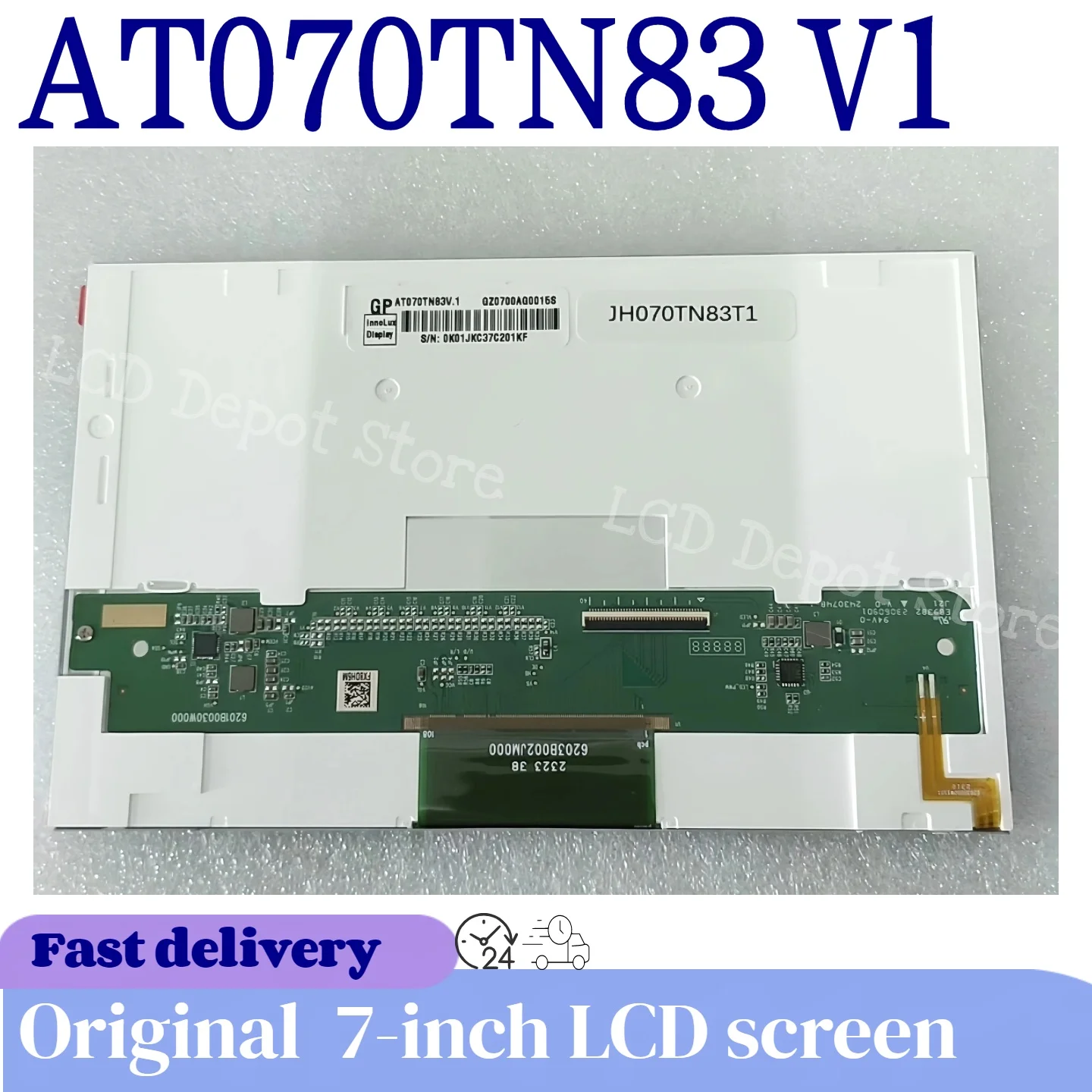 7-inch latest AT070TN83 V1 original stock 800 (RGB) × 480, tested and shipped 100%
7-inch latest AT070TN83 V1 original stock 800 (RGB) × 480, tested and shipped 100%