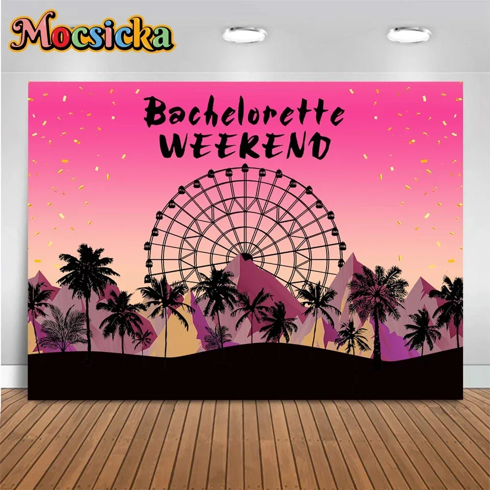 Summer Bachelorette Weekend Music Party Night Decor Background Banner Ferris Wheel Palm Tree Backdrop Photography Girls Photo
Summer Bachelorette Weekend Music Party Night Decor Background Banner Ferris Wheel Palm Tree Backdrop Photography Girls Photo