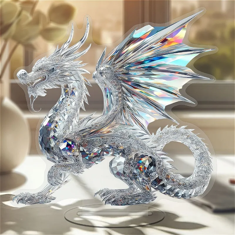 Bohemian Crystal Dragon 2D Acrylic Car Ornament - Office Home Decor with Ethnic Style Design
Bohemian Crystal Dragon 2D Acrylic Car Ornament - Office Home Decor with Ethnic Style Design