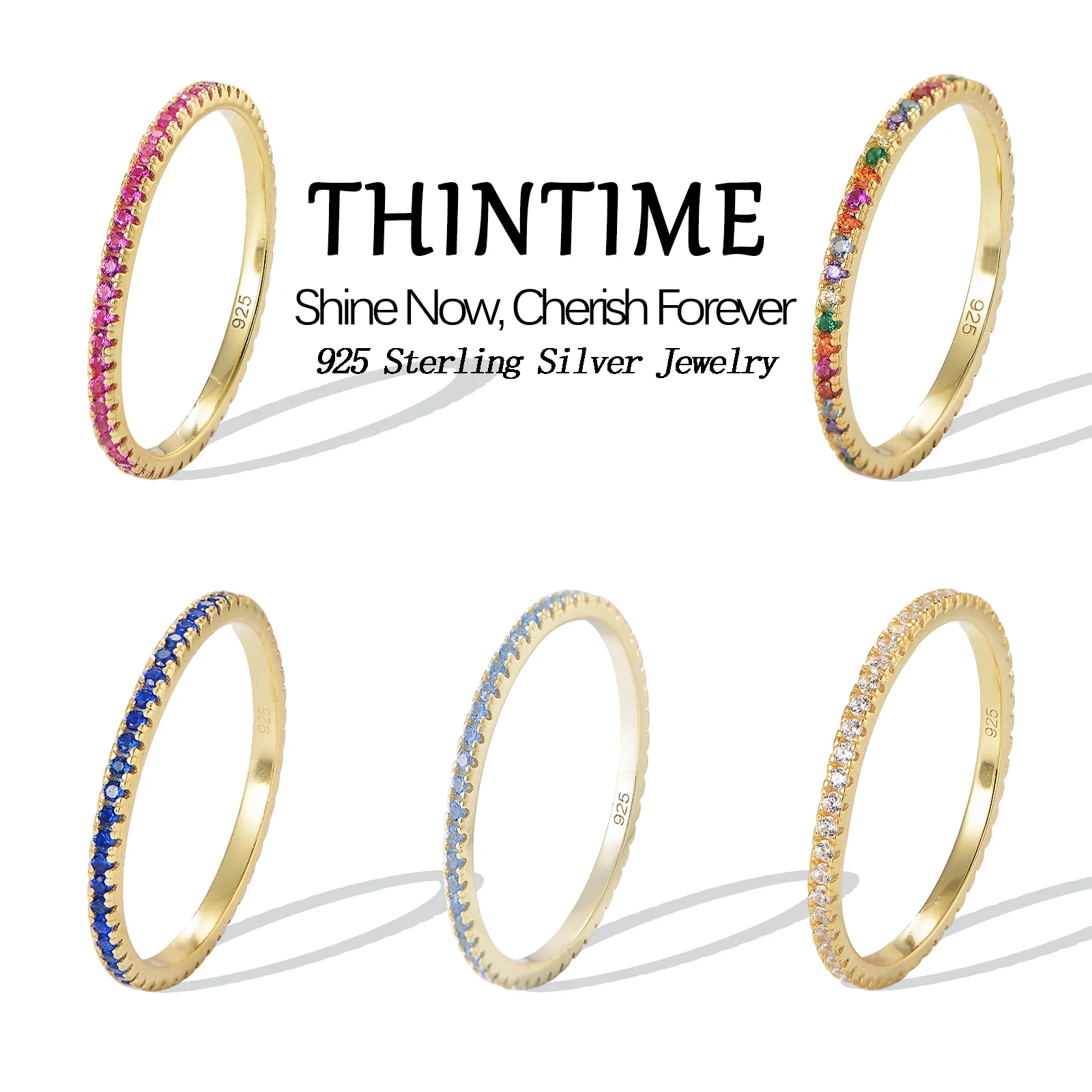 925 Sterling Silver 5 Styles Delicate Micro Pave CZ Rings For Women Trendy Daily Dating Stackable Tiny Ring Fashion Jewelry
925 Sterling Silver 5 Styles Delicate Micro Pave CZ Rings For Women Trendy Daily Dating Stackable Tiny Ring Fashion Jewelry