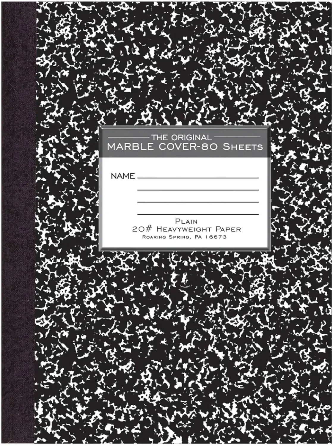 Hardcover Composition Notebook, 80 Sheets Unruled Premium Paper, 10.25x7.88 Inches, Made in USA
Hardcover Composition Notebook, 80 Sheets Unruled Premium Paper, 10.25x7.88 Inches, Made in USA