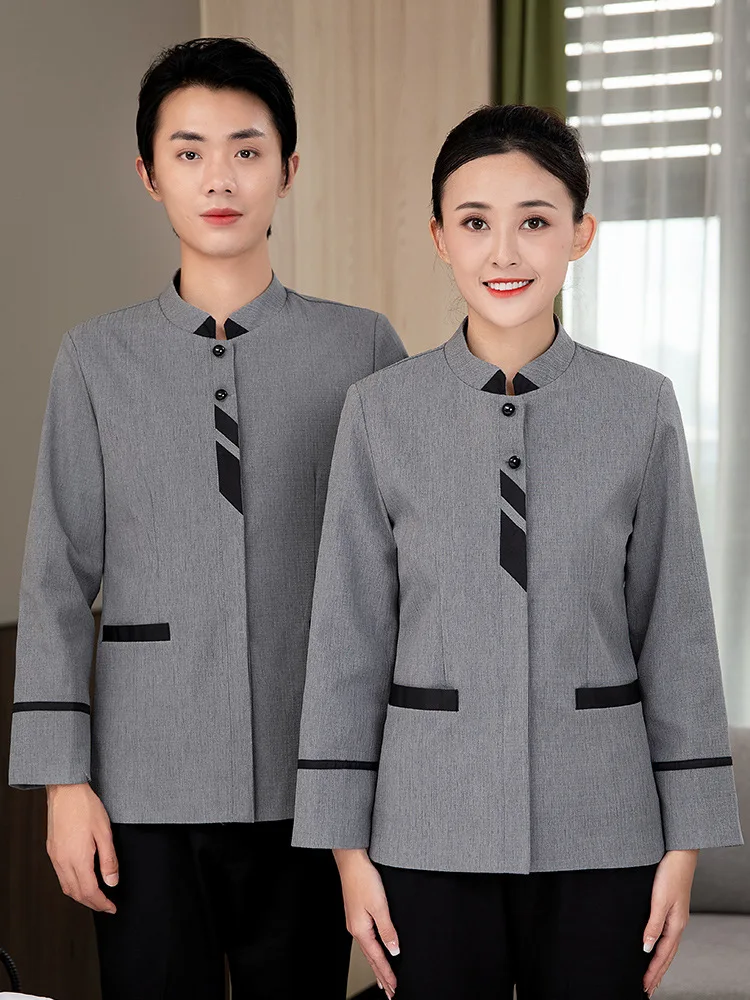 903Property cleaning uniforms for hotels, guesthouses, and B&Bs, autumn and winter long-sleeve workwear for housekeeping, hospit
903Property cleaning uniforms for hotels, guesthouses, and B&Bs, autumn and winter long-sleeve workwear for housekeeping, hospit